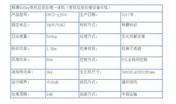 500kg有機(jī)垃圾處理設(shè)備