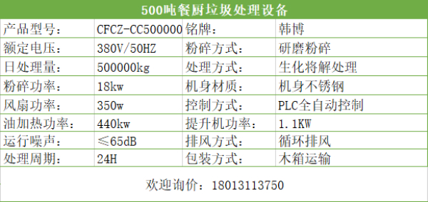 500噸餐廚垃圾處理設(shè)備